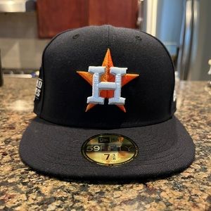 Houston Astros World Series New Era 59FIFTY Navy Blue Hat 7 3/8